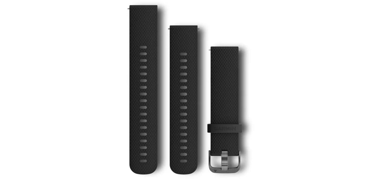 Pasek Garmin Quick Release 20 czarny/ciemno-szary 010-12561-03