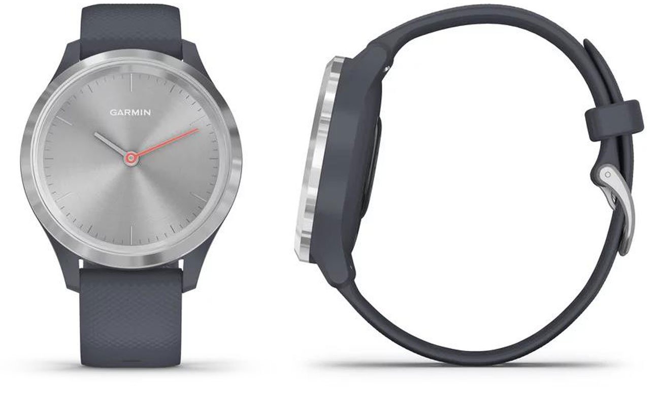 Zegarek hybrydowy Garmin vivomove 3s srebrny-niebieski