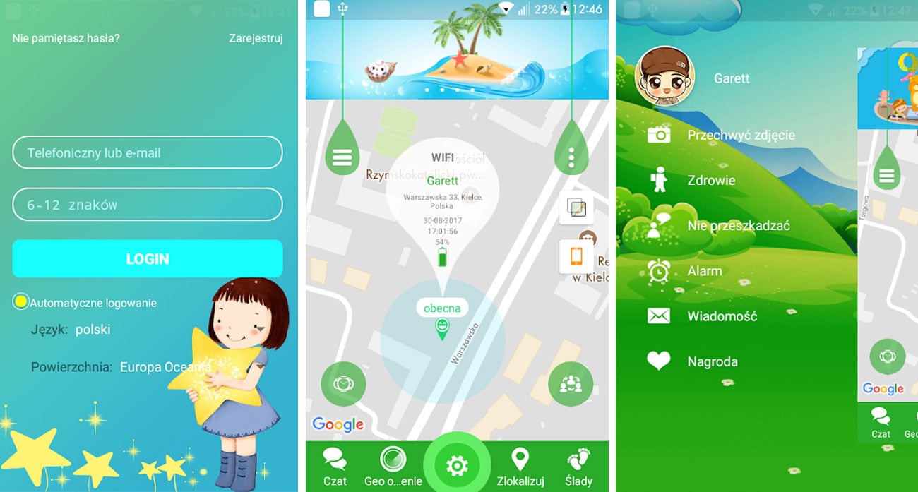 Darmowa aplikacja Garett Tracker