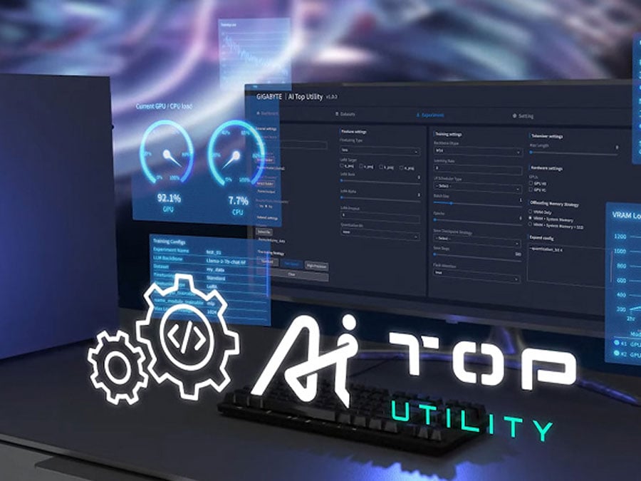 GIGABYTE AI TOP ATOM  interfejs oprogramowania