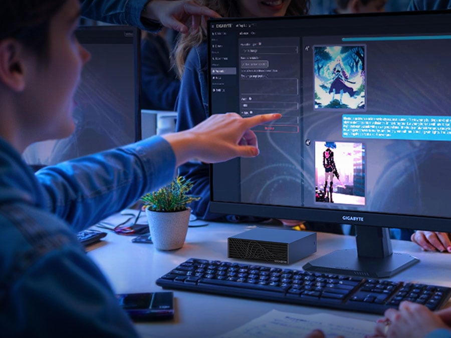 GIGABYTE AI TOP ATOM  pisanie promptów