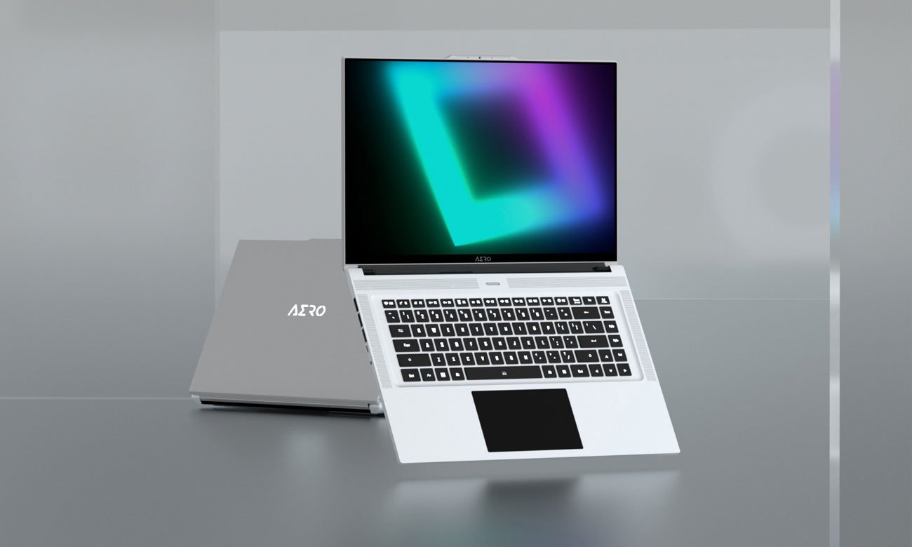 Gigabyte AERO 17 palmrest wyświetlacz