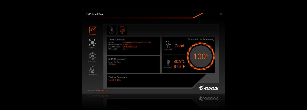 Oprogramowanie SSD Tool Box