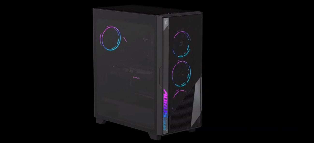 Gigabyte AORUS Stealth 500 podświetlenie ARGB