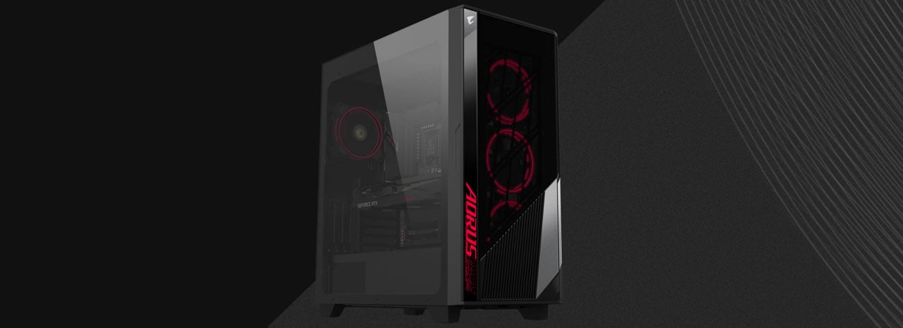 Gigabyte AORUS Stealth 500 4 wbudowane wentylatory