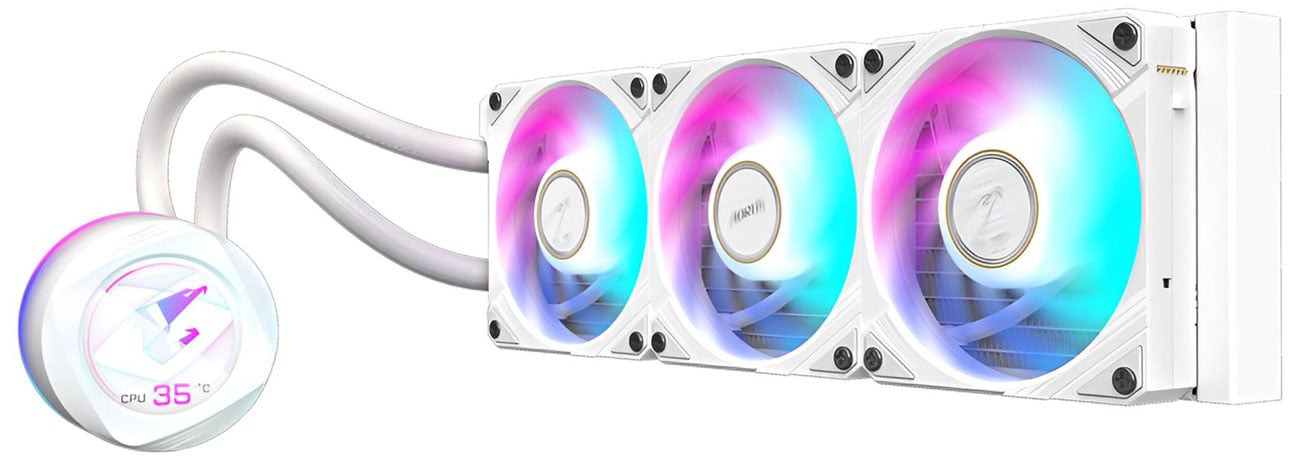 Chłodzenie wodne Gigabyte WaterForce X II 360 ARGB White 3x120mm