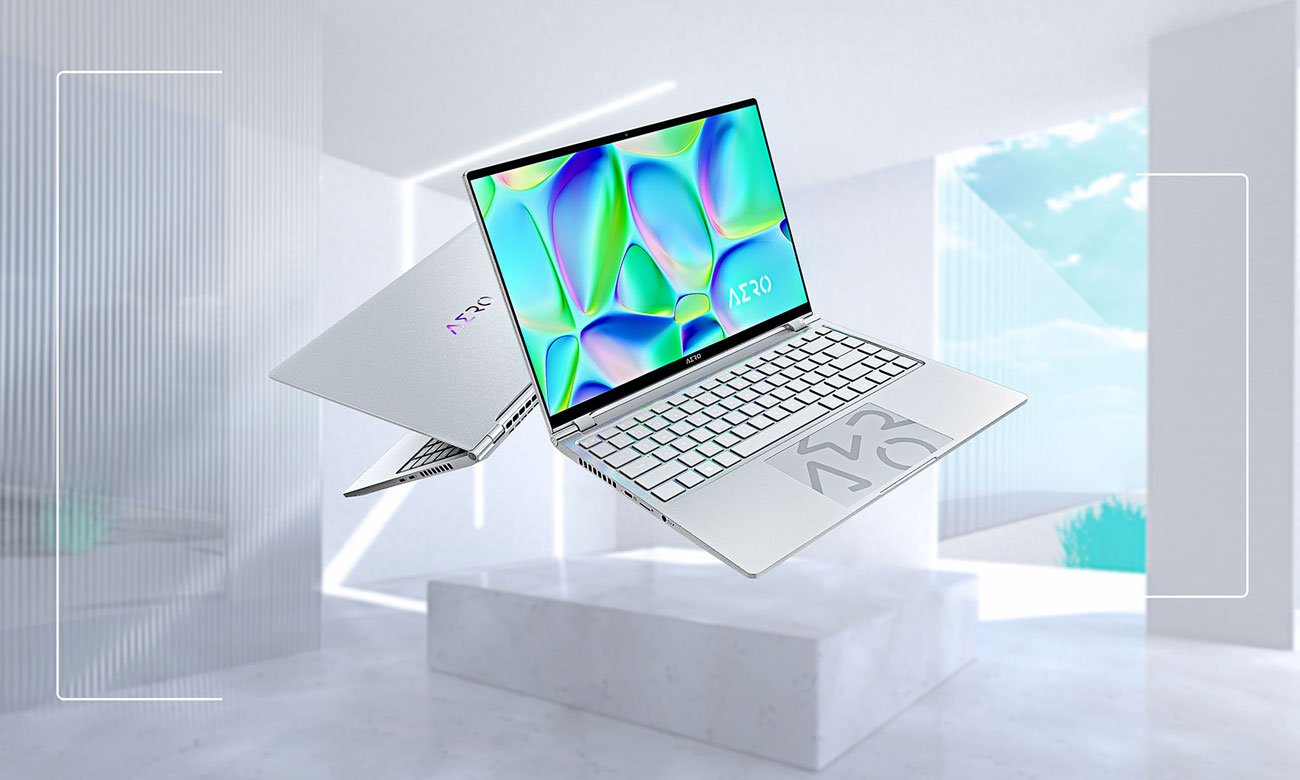 Дизайн ноутбука Gigabyte Aero 14 OLED BMF