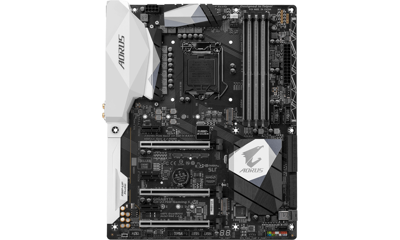Płyta główna Gigabyte Aorus Z270X-Gaming 5 Smart Fan 5 Przód