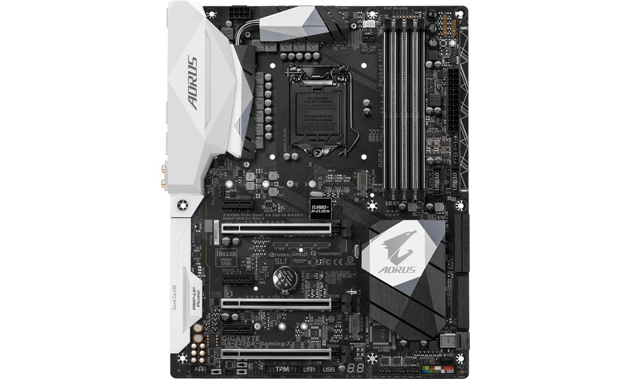 Płyta główna Gigabyte Aorus Z270X-Gaming 7 Smart Fan 5 Przód