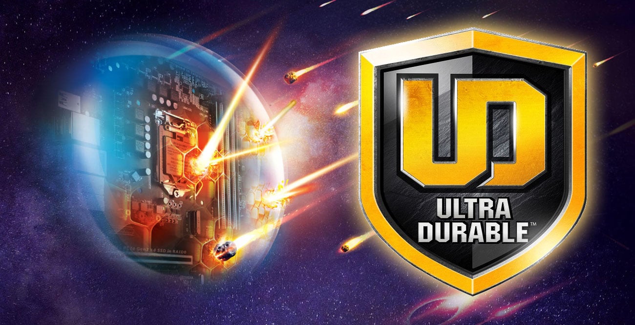 Gigabyte B360 HD3 Wytrzymała konstrukcja Ultra Durable