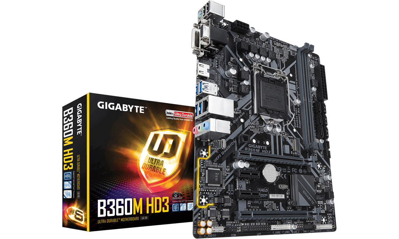 Płyta główna Socket 1151 Gigabyte B360M HD3