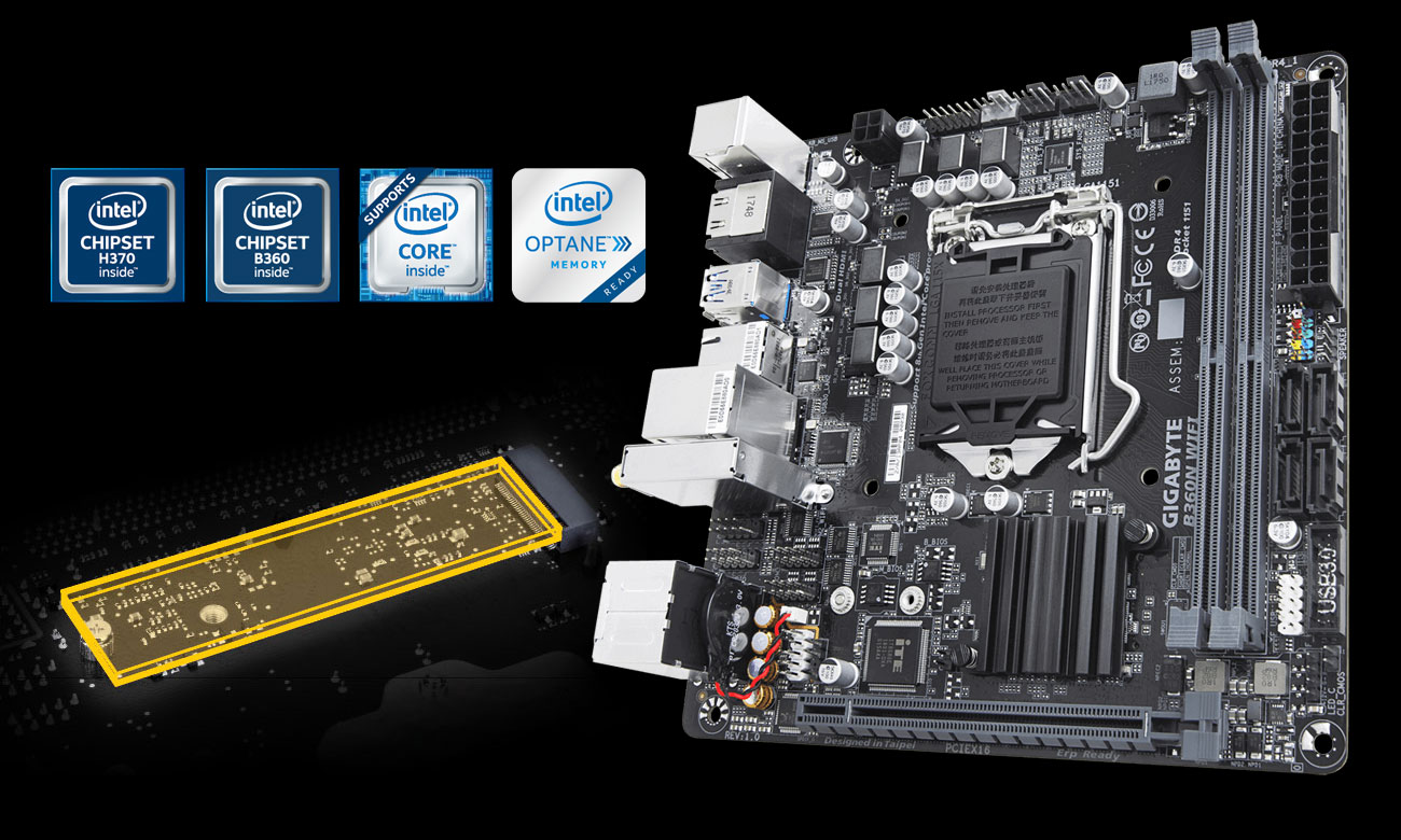 Gigabyte B360N WIFI M.2 Intel Optane