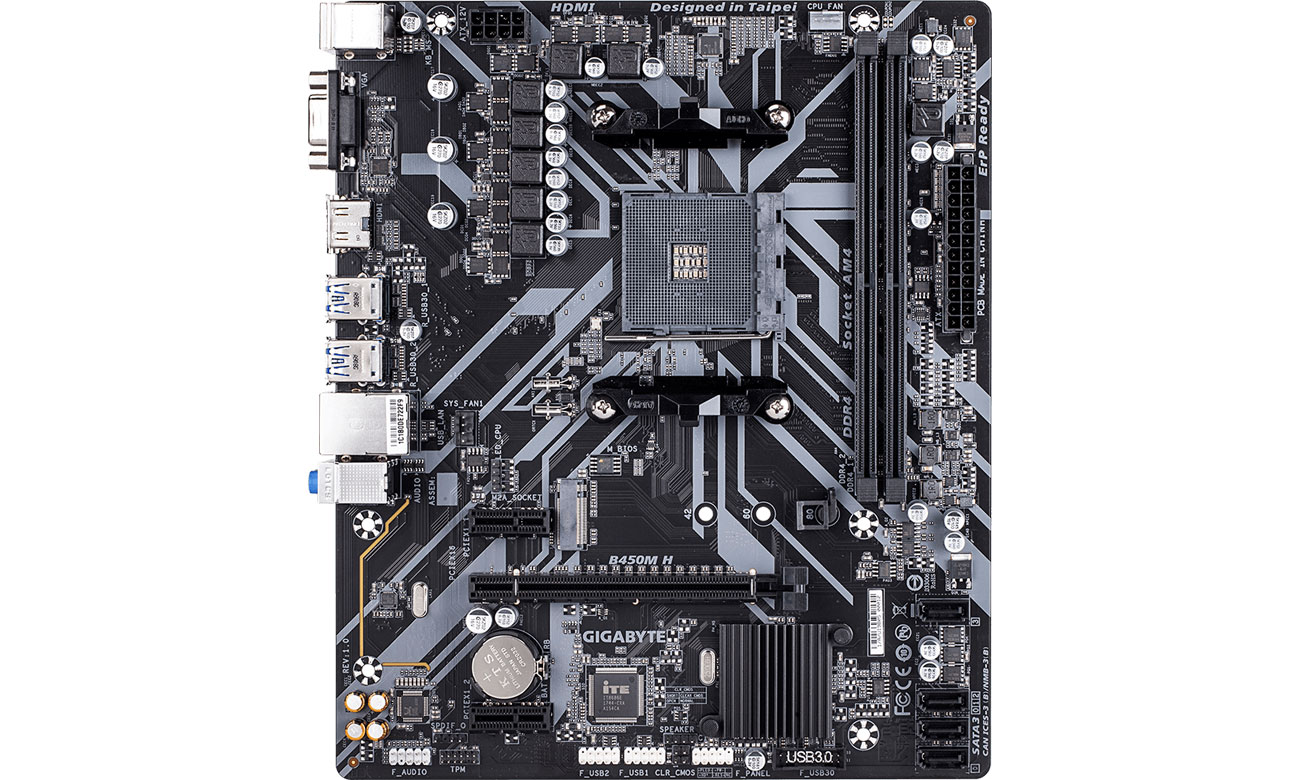 Gigabyte B450M H Konstrukcja