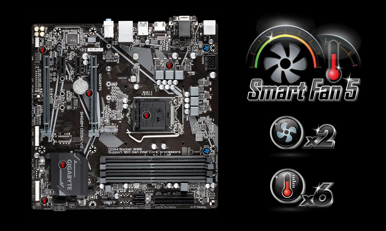 Gigabyte B460M DS3H V2 - Smart Fan 5