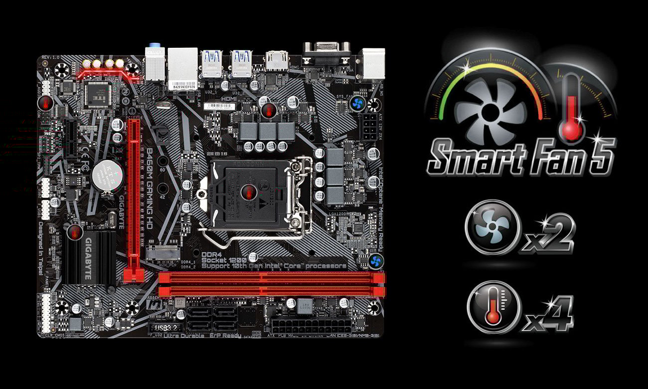 Gigabyte B460M GAMING HD - Smart Fan 5