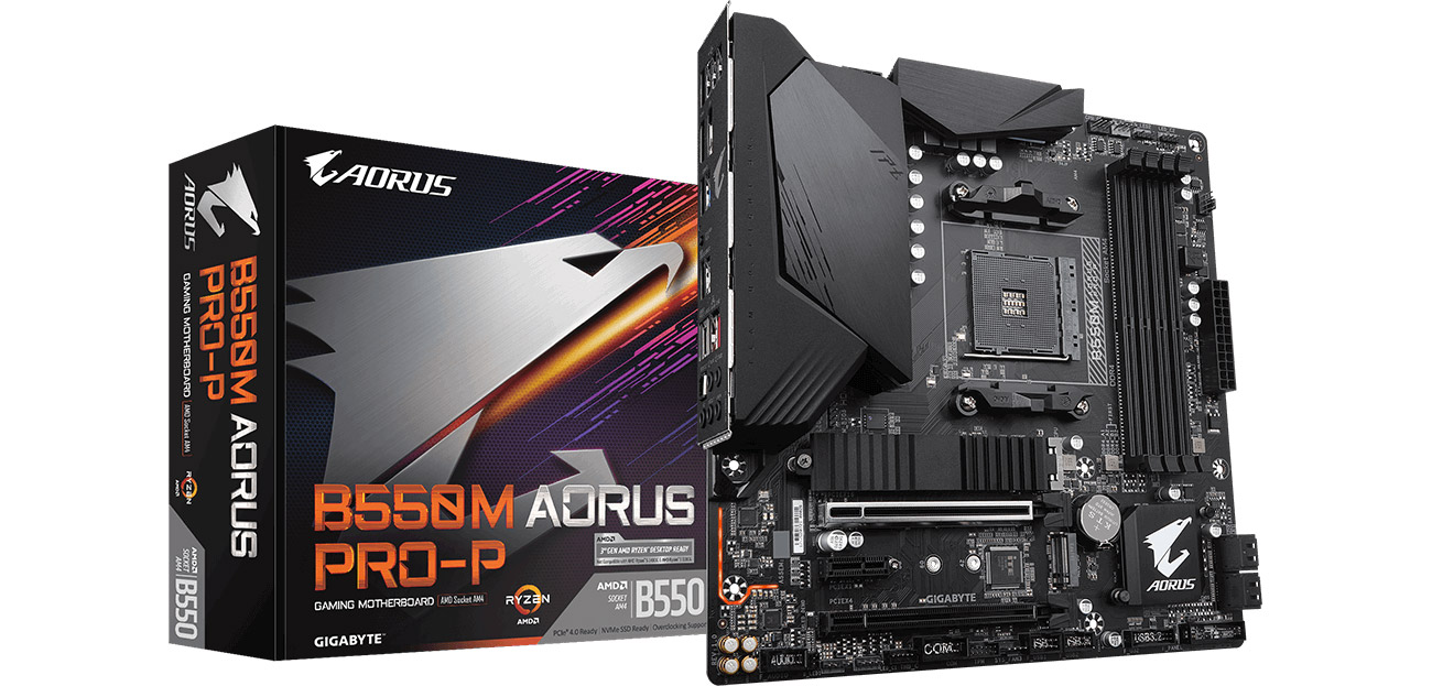 B550M AORUS PRO-P Samsung2400 8gbメモリ Gigabyte B550M AORUS PRO-P - Płyty główne Socket AM4 - Sklep
