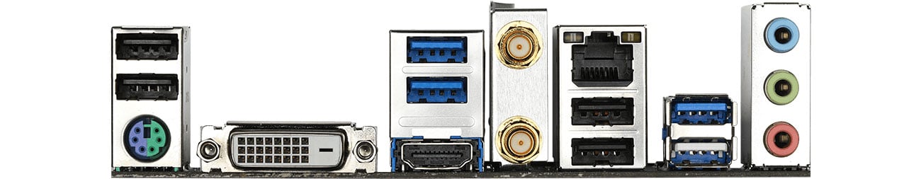 Gigabyte B550M DS3H AC Porty