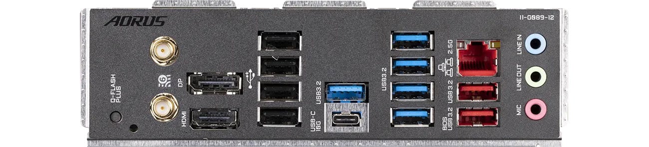 Gigabyte B650 AORUS ELITE AX Porty