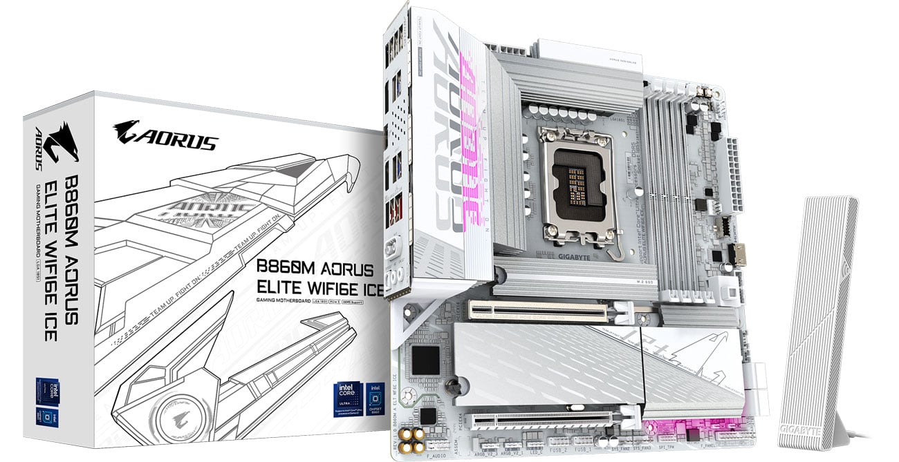 Gigabyte B860M AORUS ELITE WIFI6E ICE
