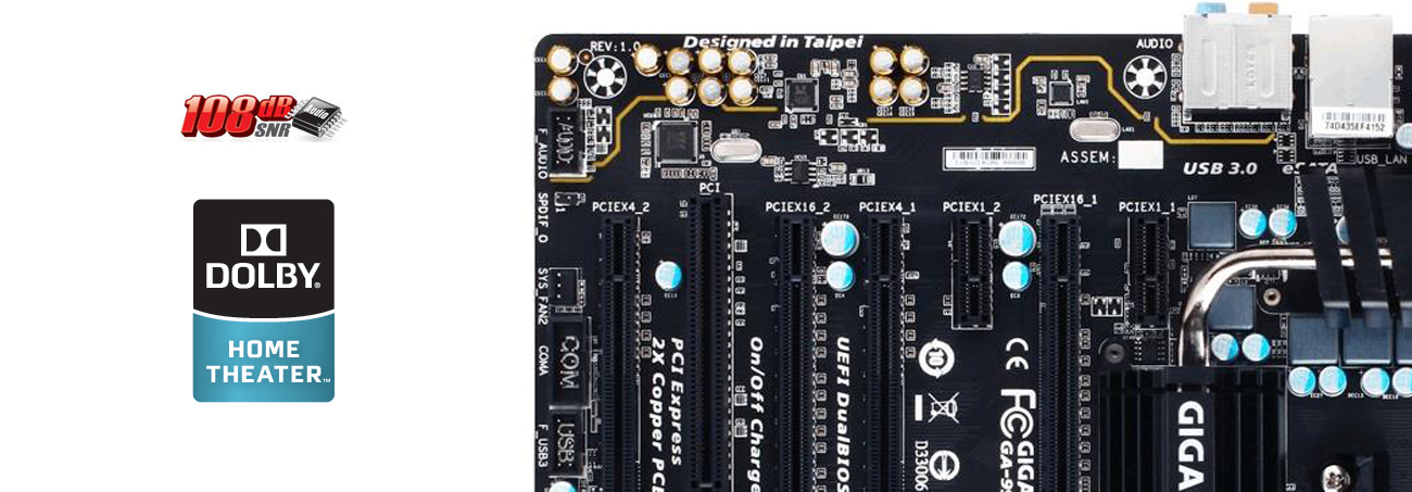 Gigabyte GA-990FXA-UD3 R5 audio