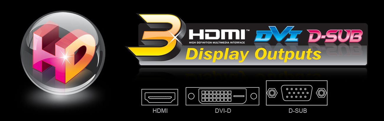 Gigabyte GA-AB350M-HD3 HDMI DVI-D VGA 4K