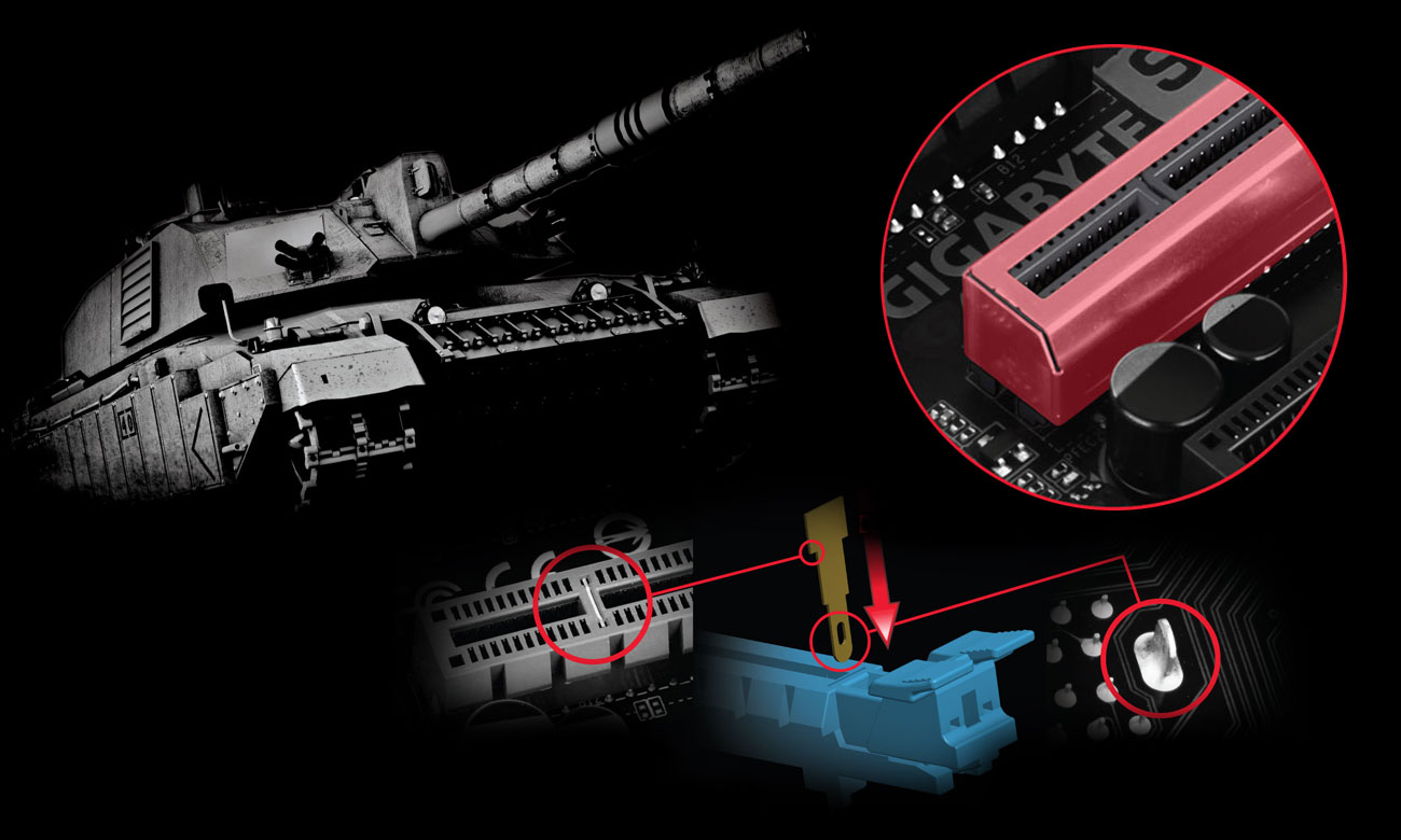 Gigabyte GA-AX370-GAMING 3 Wzmocnienia i wytrzymałość