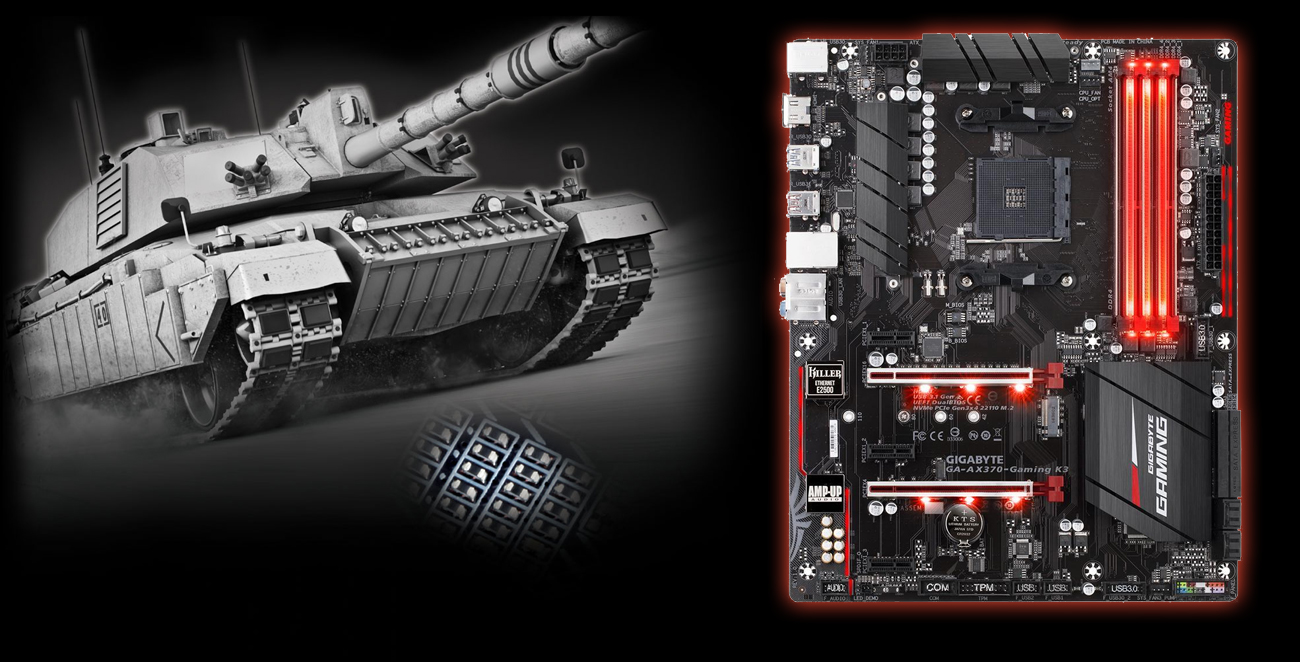 Gigabyte GA-AX370-GAMING K3 Ochrona rezystorów