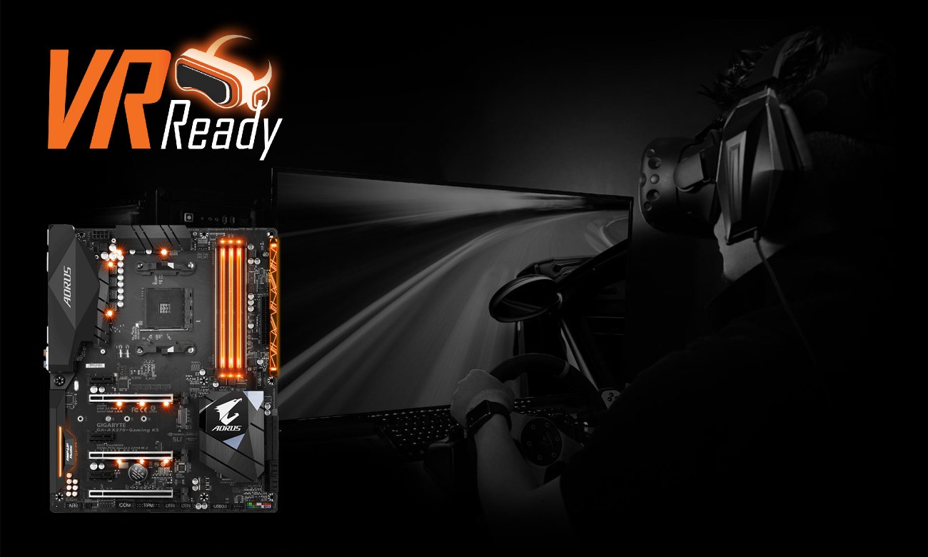 Gigabyte GA-AX370-Gaming K5 VR Ready