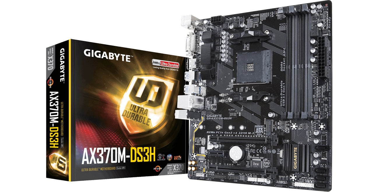 Płyta główna Socket AM4 Gigabyte GA-AX370M-DS3H