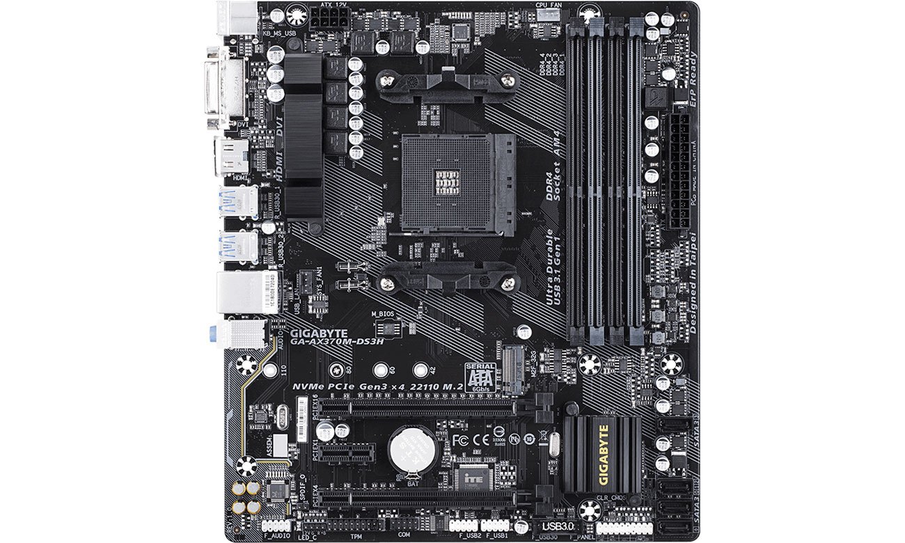 Gigabyte GA-AX370M-DS3H