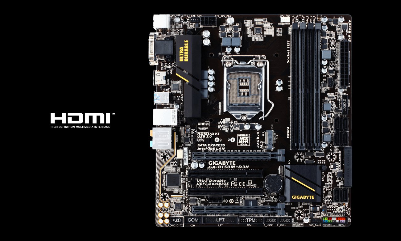 Gigabyte GA-B150M-D3H HDMI
