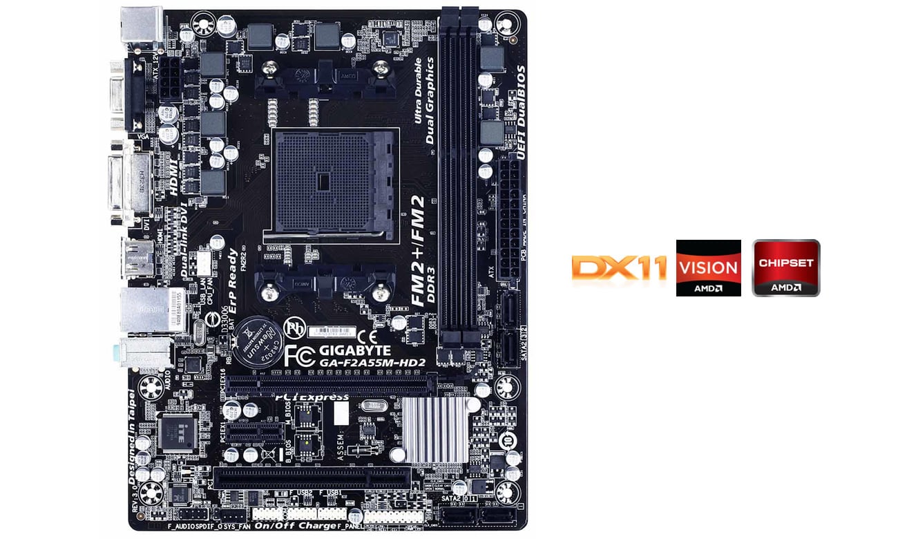Gigabyte GA-F2A55M-HD2 FM2+ A55