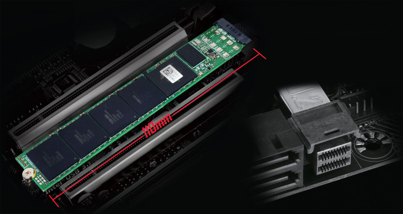 Gigabyte GA-Z170X-DESIGNARE złącza M.2 i U.s
