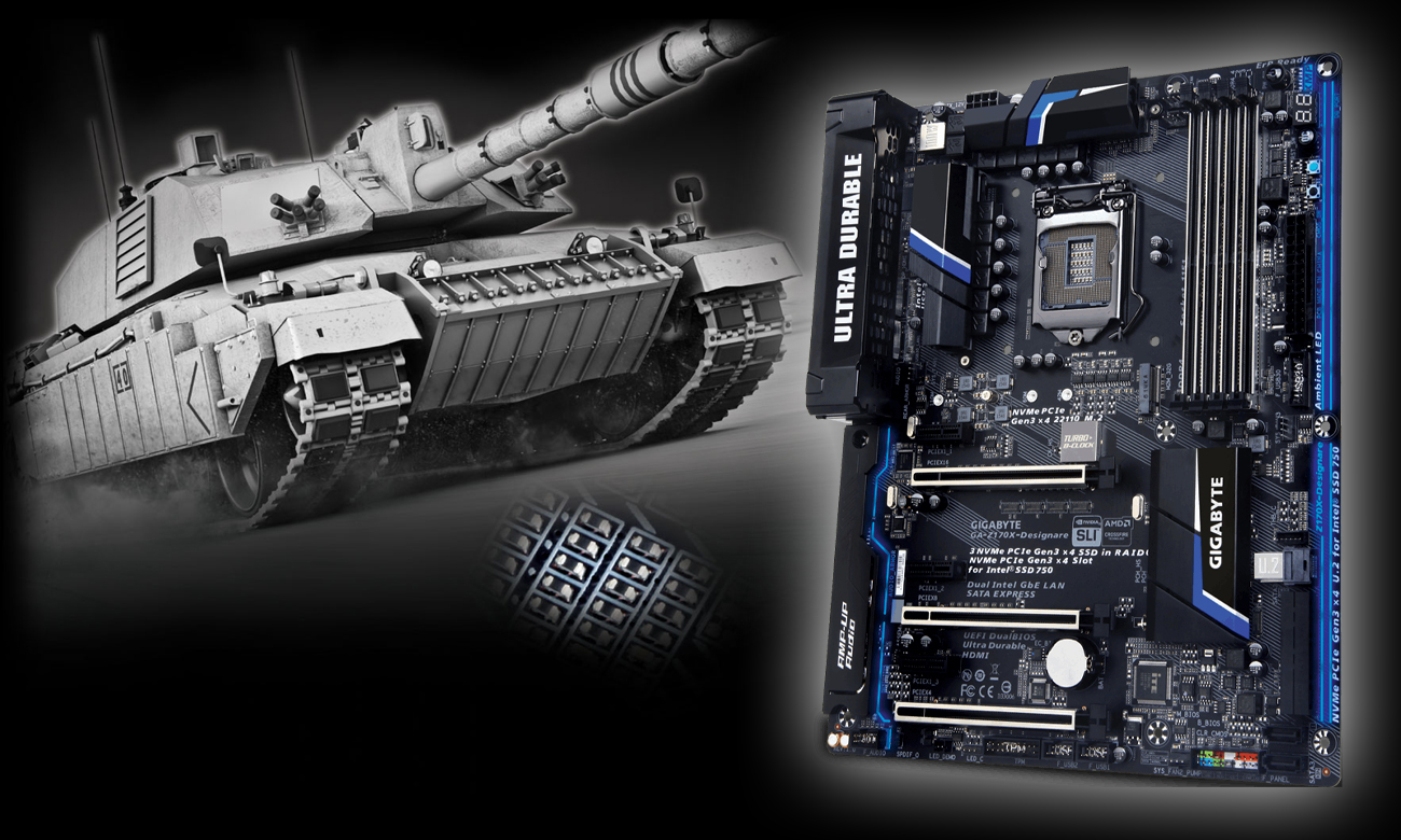 Gigabyte GA-Z170X-DESIGNARE anty-siarkowe rezystory