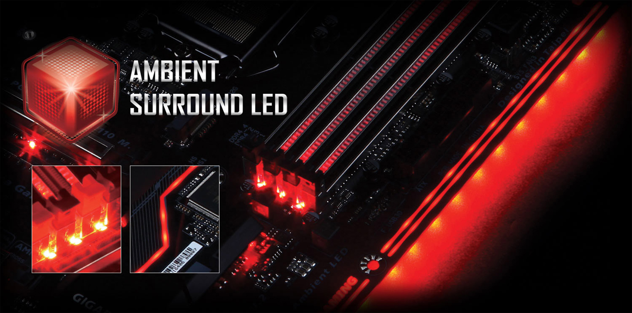 Gigabyte GA-Z170X-ULTRA GAMING  Ambient Surround LED