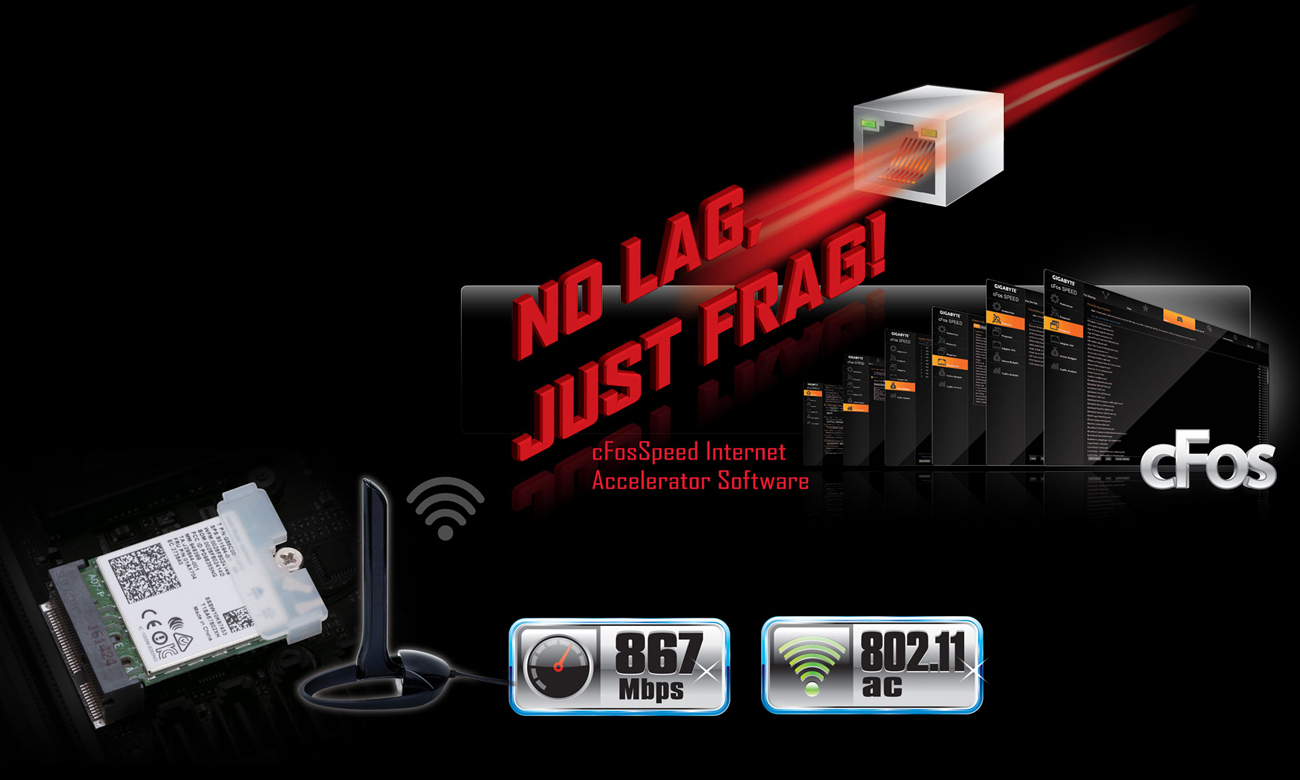 Gigabyte GA-Z270N-GAMING 5 sieć LAN i WiFi