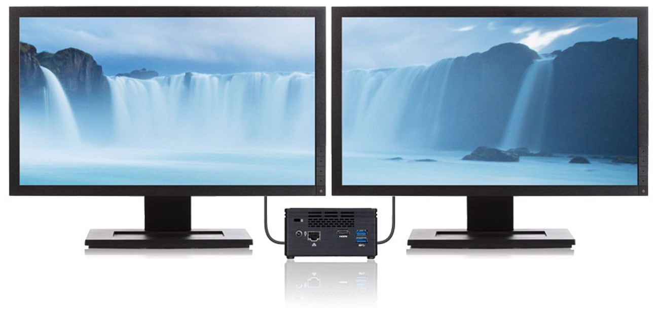 Gigabyte BRIX J3455 Obsługa Dwóch Monitorów