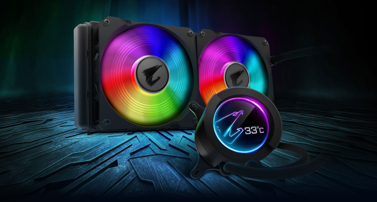 Chłodzenie procesora Gigabyte Aorus Liquid Cooler 280 2x140mm GP-ALQCO280