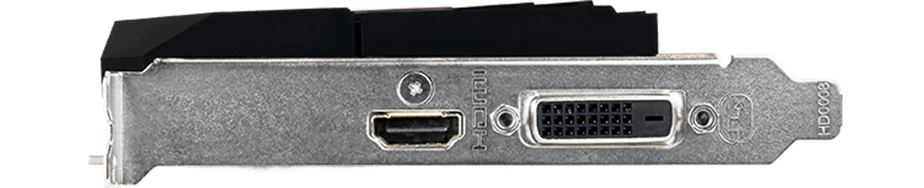 Die Grafikkarte mit DVI D und HDMI Anschluss GIGABYTE GeForce GT 1030 OC 2GB GDDR5