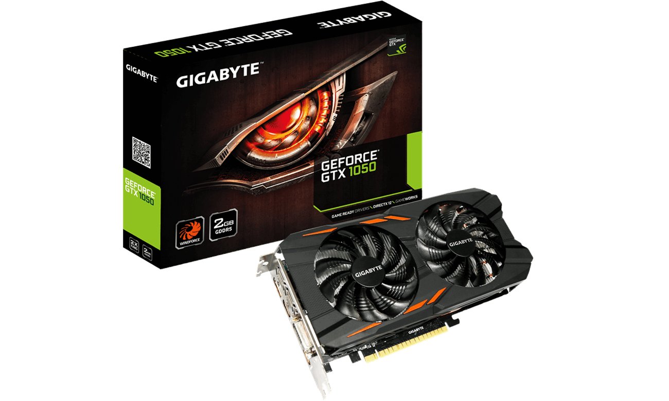 Gigabyte GeForce GTX 1050 WindForce II 2GB GDDR5 - Karty graficzne ...