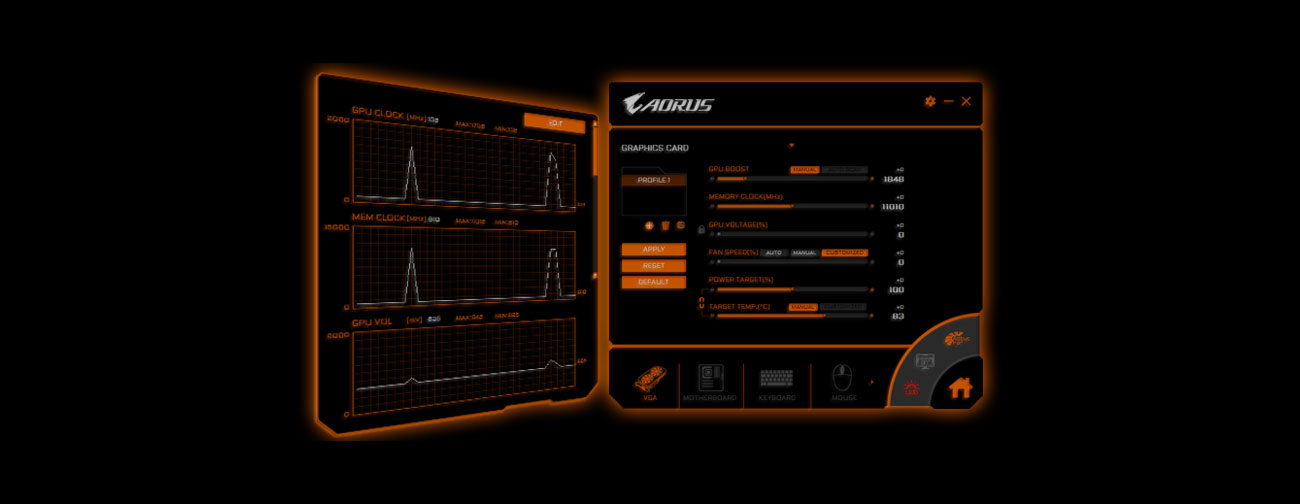 Aorus engine разгон видеокарты