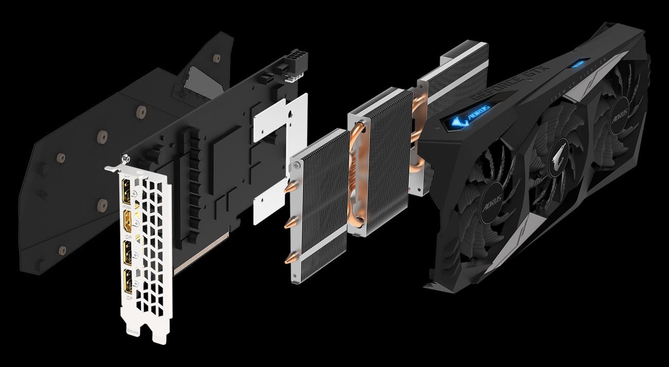 Gigabyte GeForce GTX 1660Ti Aorus - Chłodzenie
