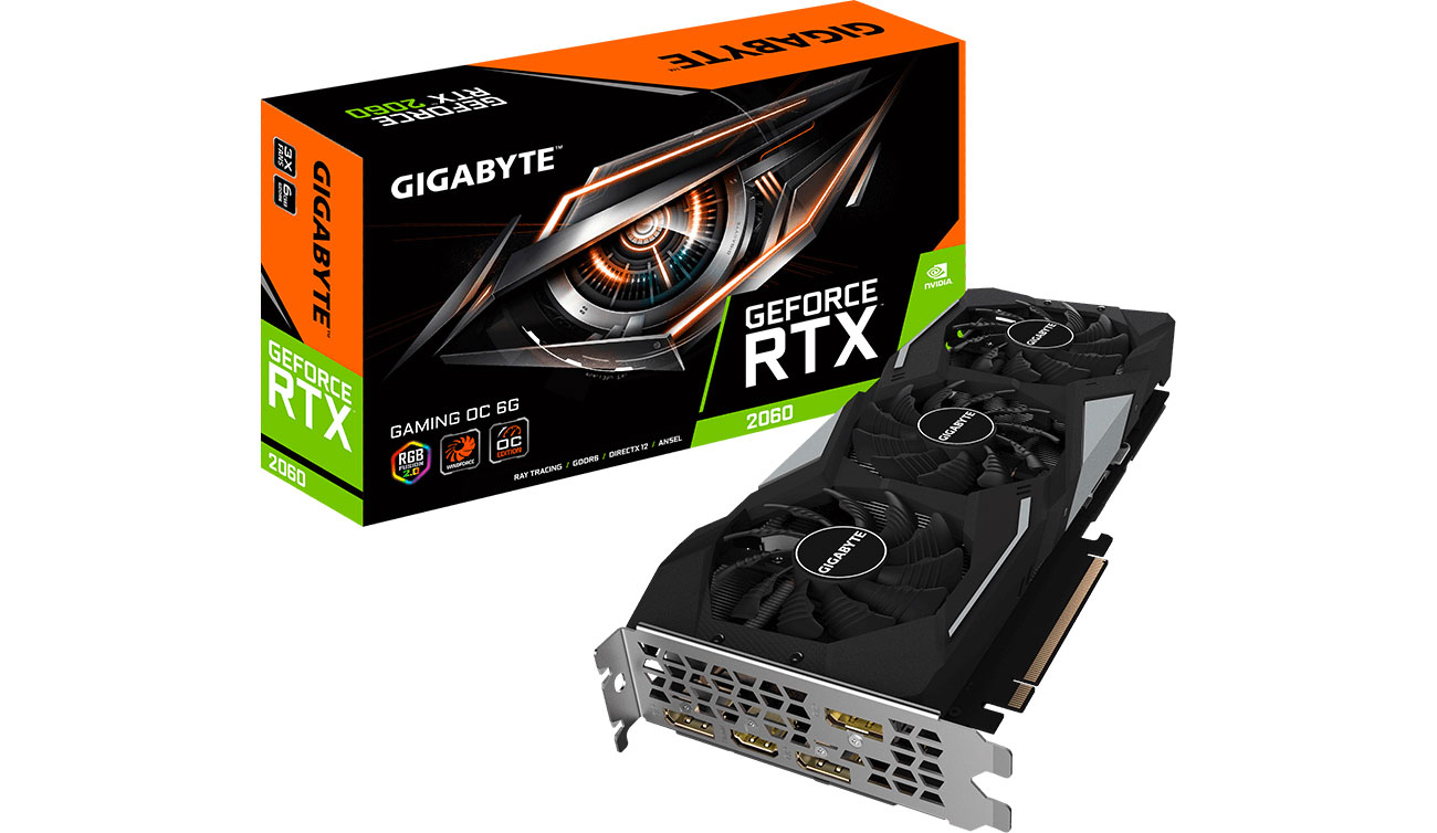Karta graficzna NVIDIA Gigabyte GeForce RTX 2060 GAMING OC 6GB GDDR6 GV-N2060GAMING OC-6GD