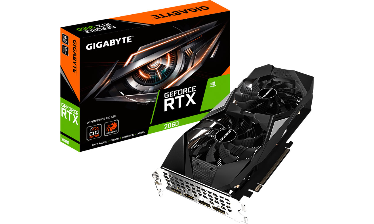 Gigabyte GeForce RTX 2060 WINDFORCE OC 12GB GDDR6 GV-N2060WF2OC-12GD