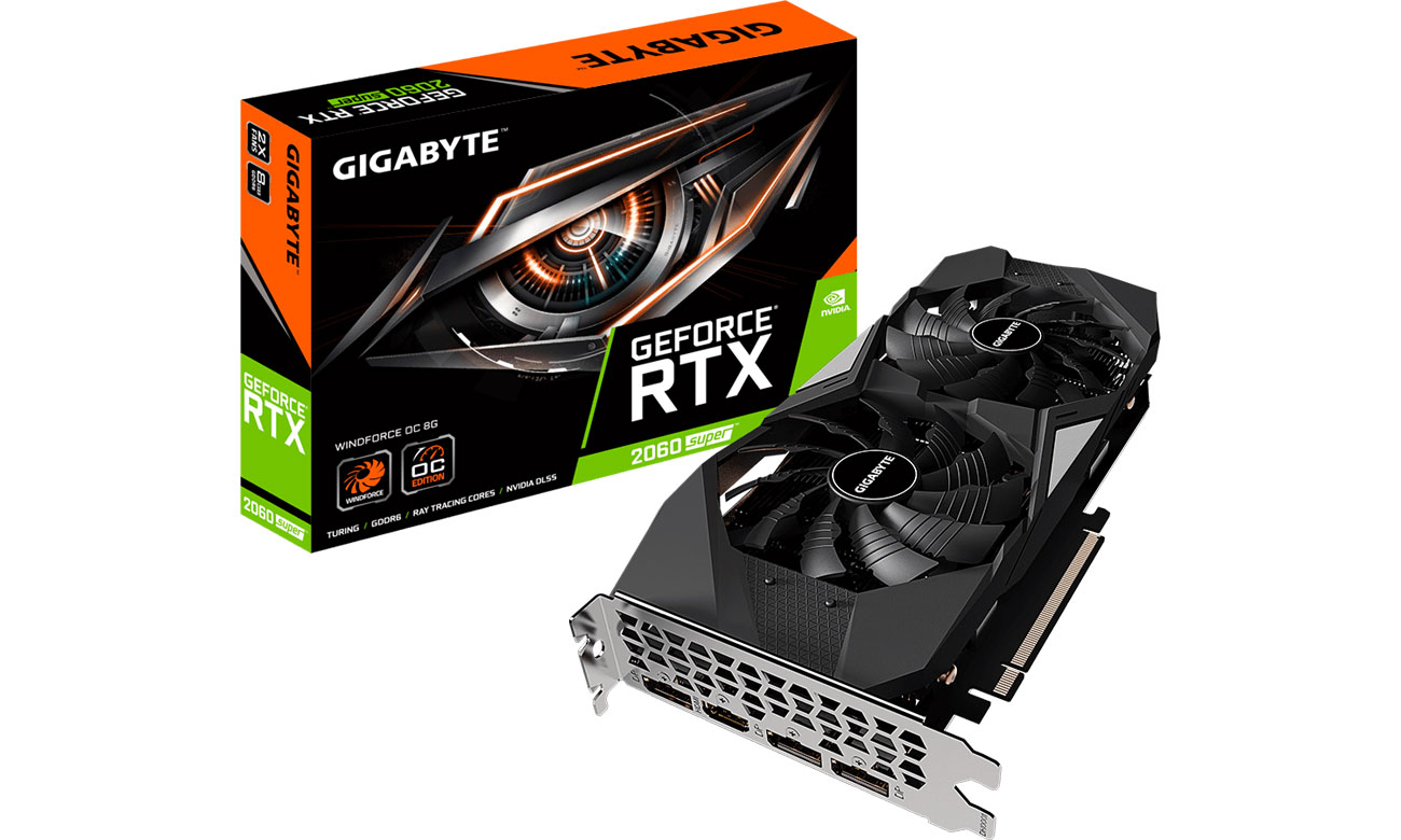 Karta graficzna NVIDIA Gigabyte GeForce RTX 2060 SUPER WINDFORCE OC 8GB GDDR6 GV-N206SWF2OC-8GD 2.0