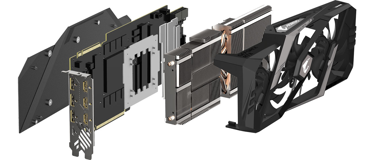 Gigabyte GeForce RTX 2080 AORUS XTREME Chłodzenie WINDFORCE