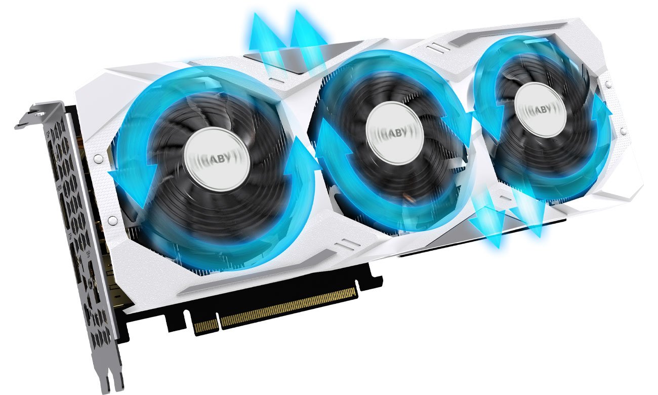 Gigabyte GeForce RTX 2080 GAMING OC White Trzy wentylatory