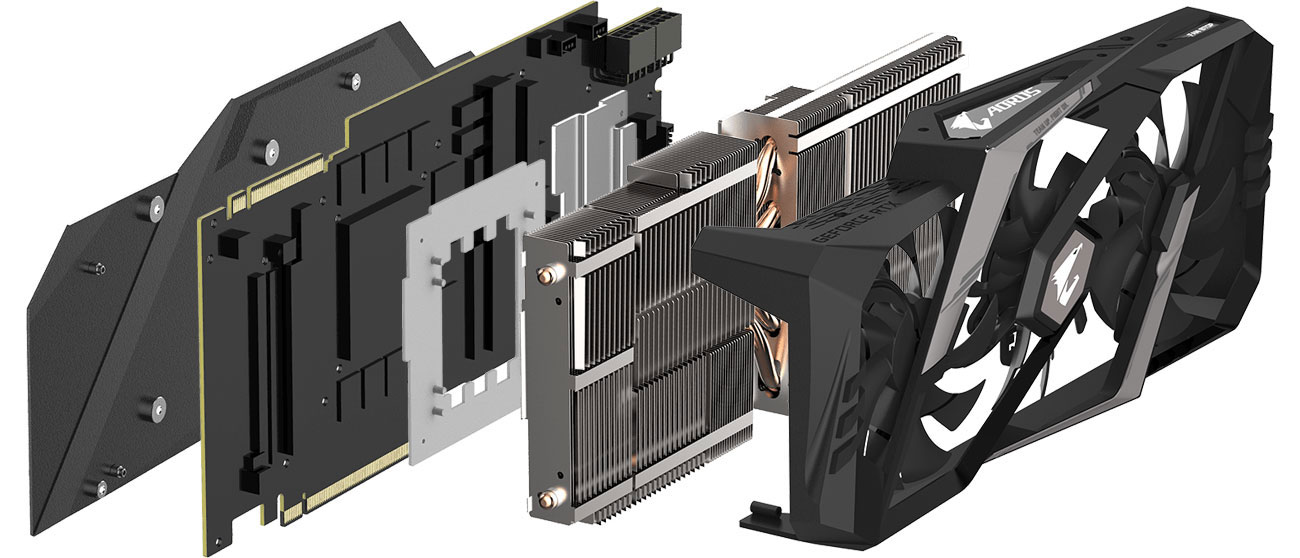 Gigabyte GeForce RTX 2080 Ti AORUS XTREME Chłodzenie WINDFORCE