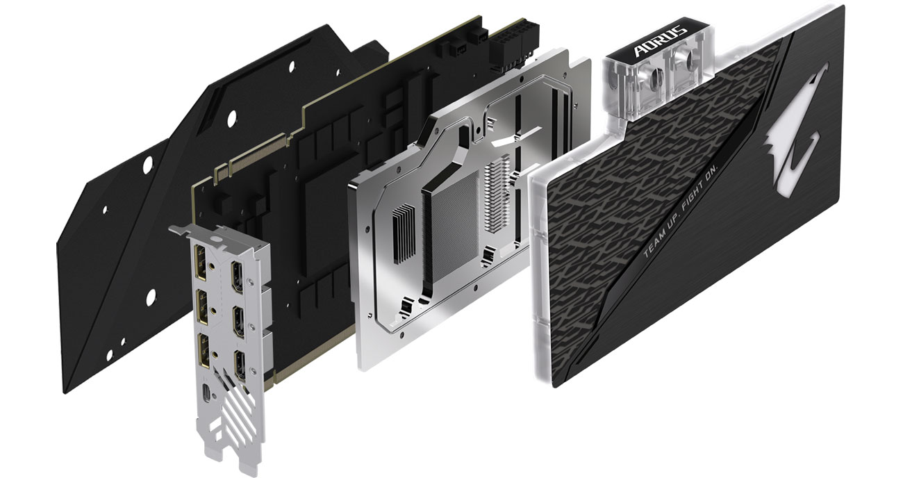 Gigabyte GeForce RTX 2080 Ti AORUS XTREME WF WB Chłodzenie