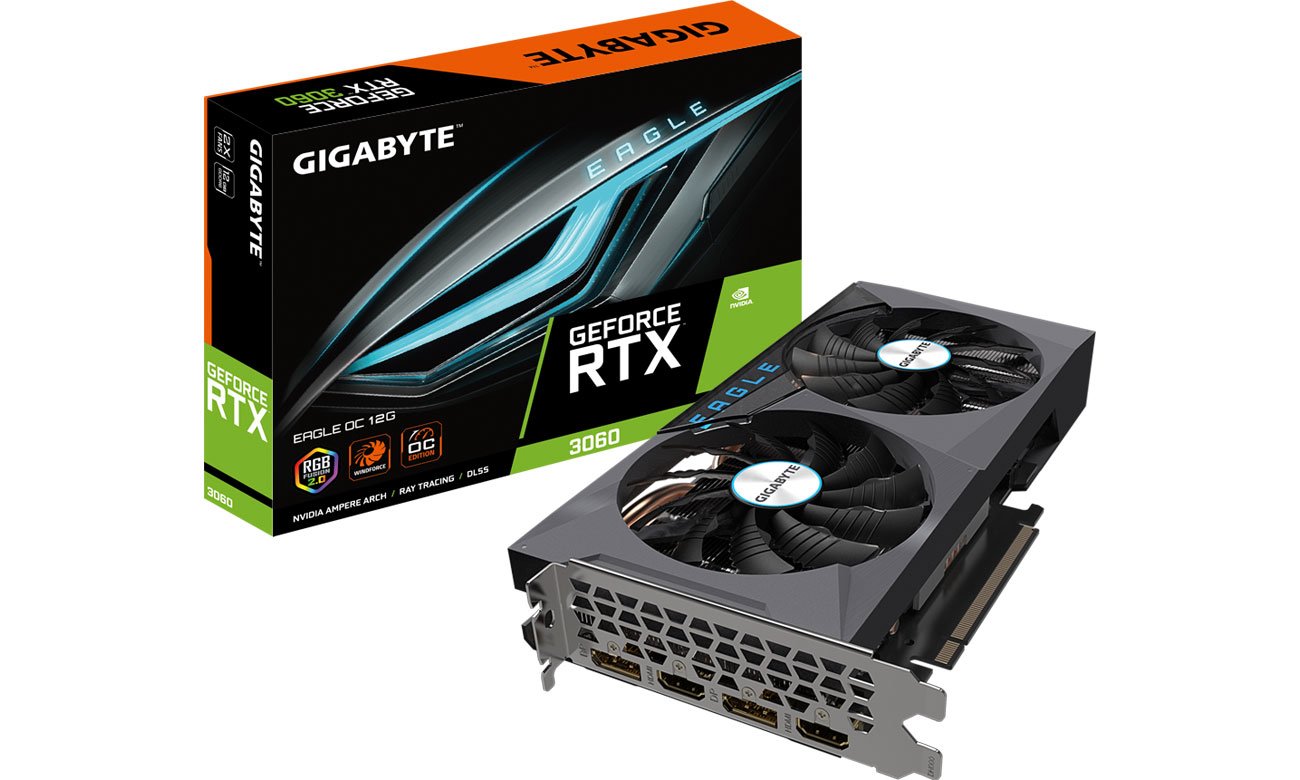 Gigabyte GeForce RTX 3060 EAGLE OC 12GB GDDR6 GV-N3060EAGLE OC-12GD